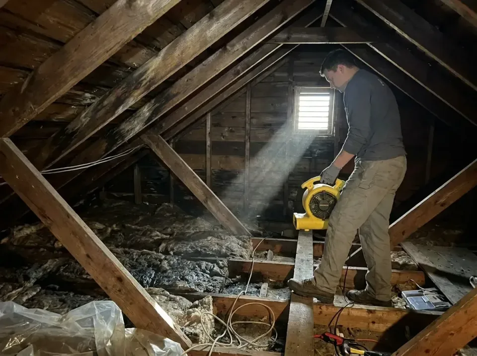 attic-water-damage-drying-proc-007 — frequently asked questions, Emergency Water Extraction & 24/7 Flood Response in Orange…